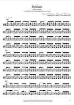 Stricken Disturbed Full Drum Transcription / Drum Sheet Music Realsongbook