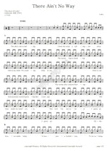 There Ain't No Way Lobo Full Drum Transcription / Drum Sheet Music COPYDRUM