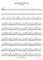 No Tears Left to Cry Ariana Grande Full Drum Transcription / Drum Sheet Music COPYDRUM