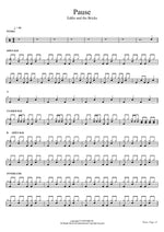 Pause - Eddie and the Bricks (에디앤더브릭스) drum sheet music