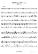 The Origin Of Love Stephen Trask Full Drum Transcription / Drum Sheet Music COPYDRUM