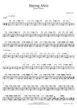Staying Alive - Electro Deluxe drum sheet music