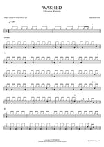 Washed - Elevation Worship drum sheet music
