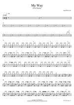My Way - Elvis Presley drum sheet music