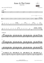 Jesus at the Center - Emmy Rose drum sheet music