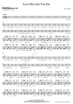 Love Me Like You Do Ellie Goulding Full Drum Transcription / Drum Sheet Music COPYDRUM