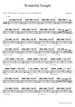 Wonderful Tonight (Brian Hunter Drum Cover) Eric Clapton Full Drum Transcription / Drum Sheet Music COPYDRUM