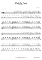 I Will Be There - Eric Clapton drum sheet music