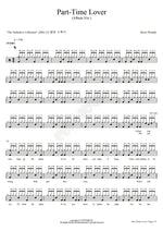 Part Time Lover Stevie Wonder Full Drum Transcription / Drum Sheet Music COPYDRUM
