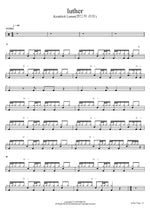 luther Kendrick Lamar(켄드릭 라마) Full Drum Transcription / Drum Sheet Music COPYDRUM