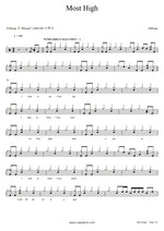 Most High (Live) Hillsong Worship Full Drum Transcription / Drum Sheet Music COPYDRUM