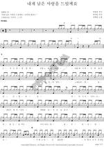 I’ll Give You My Remaining Love (내게 남은 사랑을 드릴께요) Jang Hye Ri (장혜리) Full Drum Transcription / Drum Sheet Music COPYDRUM