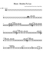 Bendita Tu Luz Maná Full Drum Transcription / Drum Sheet Music Carlos Dias Aidos