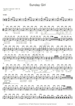 Sunday Girl Blondie Full Drum Transcription / Drum Sheet Music COPYDRUM