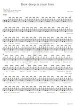 How Deep Is Your Love Bee Gees Full Drum Transcription / Drum Sheet Music COPYDRUM