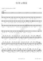 This Is Me (이게 나예요) Shin Seung Hun (신승훈) Full Drum Transcription / Drum Sheet Music COPYDRUM