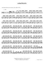 Catachresis Nerve Full Drum Transcription / Drum Sheet Music COPYDRUM