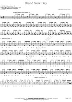 Brand New Day Gray way Full Drum Transcription / Drum Sheet Music COPYDRUM