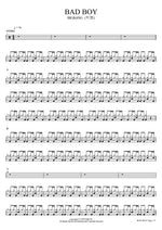 BAD BOY (BAD BOY) BIGBANG (빅뱅) Full Drum Transcription / Drum Sheet Music COPYDRUM