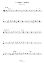 Ti Scatterò Una Foto - Tiziano Ferro drum sheet music