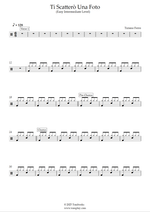 Ti Scatterò Una Foto - Tiziano Ferro drum sheet music