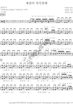 Before the Season Passes (계절이 가기전에) Gunahdeul (건아들) Full Drum Transcription / Drum Sheet Music COPYDRUM