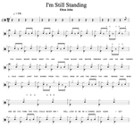 I'm Still Standing Elton John Full Drum Transcription / Drum Sheet Music Cyril Mayer