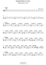 Souled Out On You - Robert Finley drum sheet music
