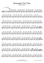 Remember the Time Michael Jackson Full Drum Transcription / Drum Sheet Music COPYDRUM