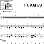 Flames Mod Sun Full Drum Transcription / Drum Sheet Music OnlineDrummer.com