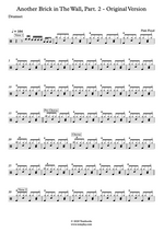 Another Brick in the Wall (Part 2) - Pink Floyd drum sheet music