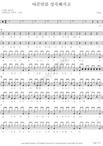 Matured as Much as I Hurt (아픈만큼 성숙해지고) Koo Chang Mo (구창모) Full Drum Transcription / Drum Sheet Music COPYDRUM