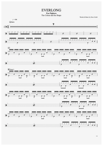 Everlong - Foo Fighters - Full Drum Transcription / Drum Sheet Music - AriaMus.com