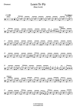 Learn To Fly - Foo Fighters drum sheet music