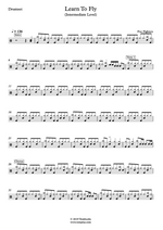 Learn To Fly - Foo Fighters drum sheet music