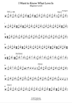 I Want to Know What Love Is - Foreigner drum sheet music