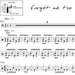 Forget Me Too Machine Gun Kelly feat. Halsey Full Drum Transcription / Drum Sheet Music OnlineDrummer.com
