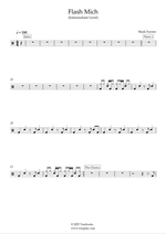Flash Mich - Mark Forster drum sheet music