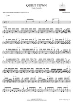 Quiet Town - Frank Corniola drum sheet music