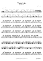That's Life - Frank Sinatra drum sheet music