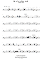 New York, New York - Frank Sinatra drum sheet music