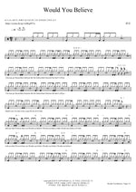 Would You Believe (Would You Believe) Sam Kim (샘김) Full Drum Transcription / Drum Sheet Music COPYDRUM