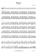 Matsuri (まつり) "Festival" - Fujii Kaze (藤井風) drum sheet music
