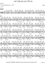 Can't Take My Eyes Off You Muse Full Drum Transcription / Drum Sheet Music COPYDRUM