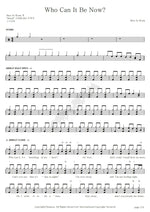 Who Can It Be Now? Men at Work Full Drum Transcription / Drum Sheet Music COPYDRUM