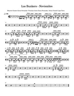 Noviembre Los Bunkers Full Drum Transcription / Drum Sheet Music Carlos Dias Aidos