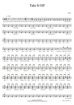 Take It Off Kesha Full Drum Transcription / Drum Sheet Music COPYDRUM