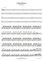 Calm Down All Time Low Full Drum Transcription / Drum Sheet Music COPYDRUM