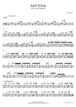 Ain't It Fun (feat. Luke Holland) Tyler Carter Full Drum Transcription / Drum Sheet Music COPYDRUM