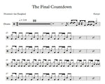 The Final Countdown Europe Full Drum Transcription / Drum Sheet Music Franki Bio